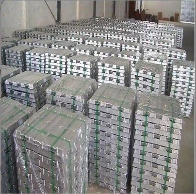 Srebrnoszary wlewek cynku Cynk Metal Materiał 99.995 99.996