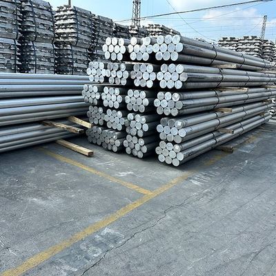 Aluminiowy wątek i ingot 6063 6061 stopowy rod okrągły